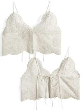 スカラップレースビスチェ