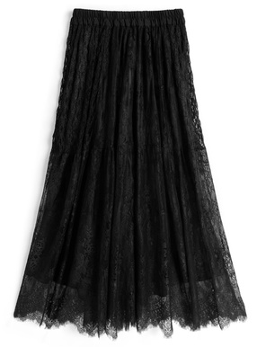 ぺチスカート付き切替レーススカート