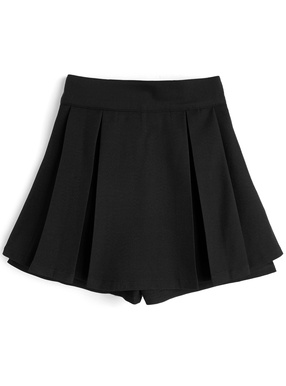 プリーツミニスカートパンツ