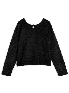 前後2Wayハート柄レーストップス