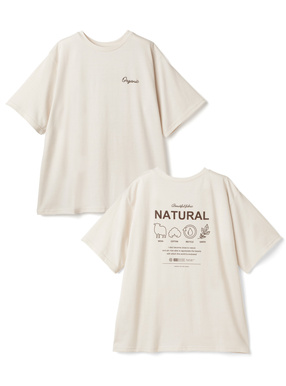 バックプリントデザインロゴTシャツ
