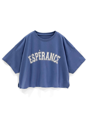 カレッジロゴドロップショルダーTシャツ