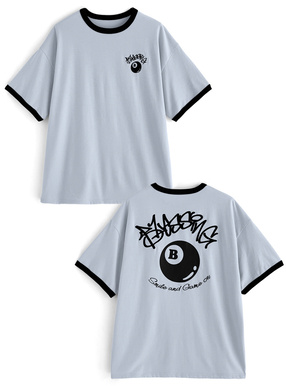 グラフィックプリントリンガービッグTシャツ