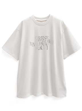 箔プリントロゴTシャツ