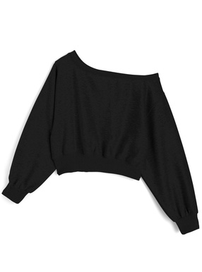ワンショルダースウェットトップス