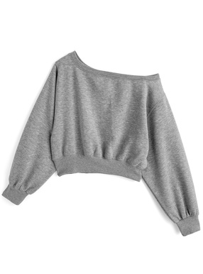 ワンショルダースウェットトップス