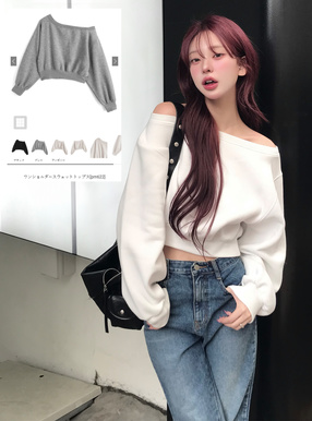 ワンショルダースウェットトップス