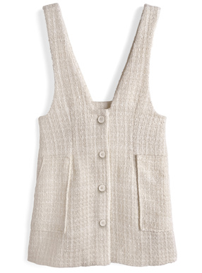 ツイードミニジャンパースカート