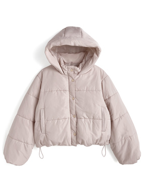 フード付き中綿ダウンジャケット