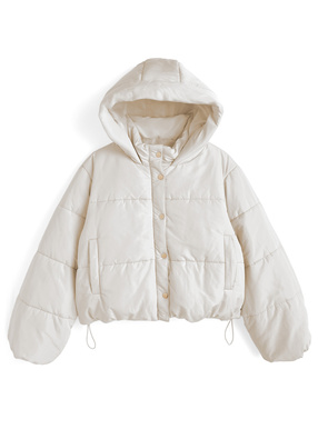 フード付き中綿ダウンジャケット