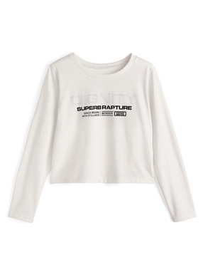 スタッズグラフィックロゴロンT