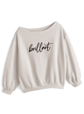 ロゴ刺繍スウェットトップス