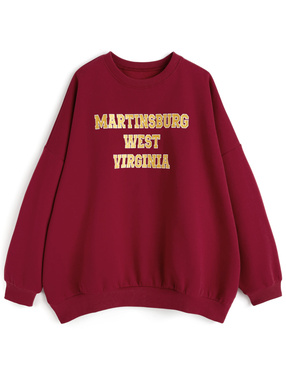 ロゴ刺繍スウェットトップス