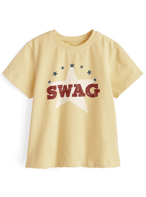 ILLIT アイリット BEBロゴプリントTシャツ