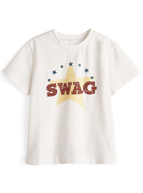 ILLIT アイリット BEB ロゴプリントTシャツ