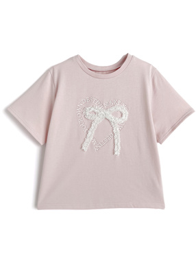 フリルリボンデザインTシャツ