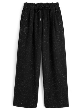 ラメスウェットワイドパンツ