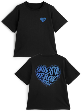 ラメハートロゴTシャツ