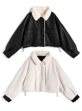 2Wayリバーシブルレザーファージャケット