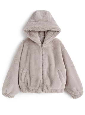 フード付きファーブルゾン