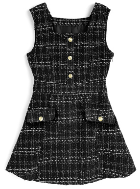 ツイードミニワンピース