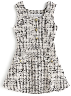 ツイードミニワンピース