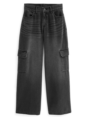 ワークポケットストレートデニムパンツ