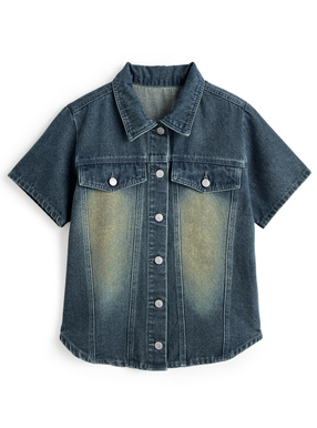 半袖デニムシャツ