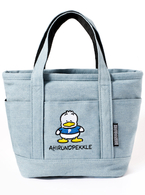 サンリオコラボ　あひるのペックル刺繍ミニトートバッグ