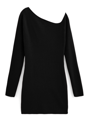 三上悠亜 ワンショルダーミニニットワンピース