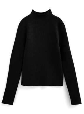 裏シャギーハイネックニットトップス