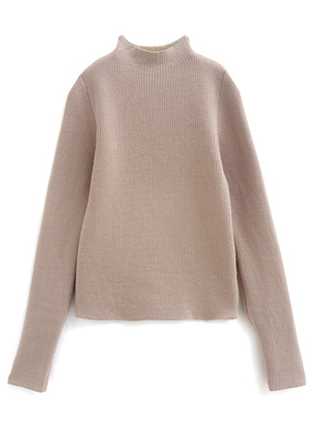 裏シャギーハイネックニットトップス