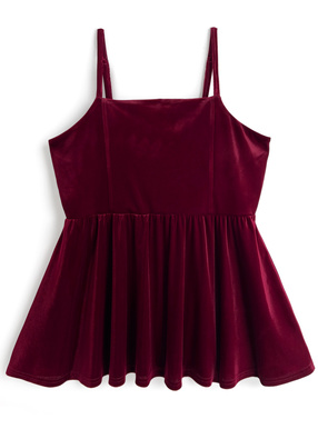 ベロアキャミソールトップス