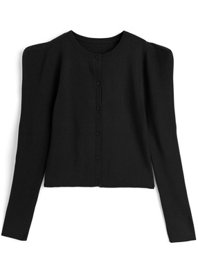 パワーショルダーニットカーディガン