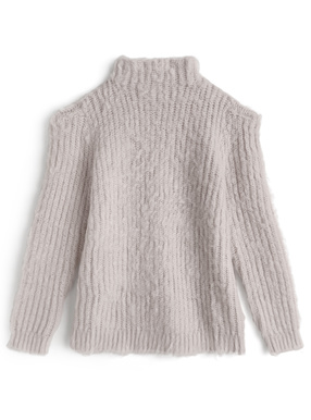 パワーショルダーニットトップス