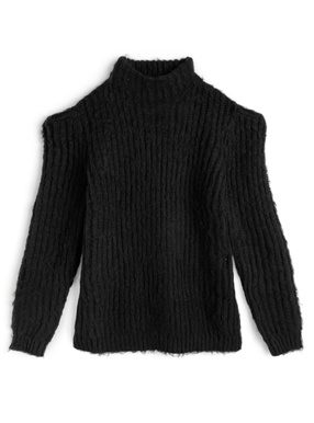 パワーショルダーニットトップス