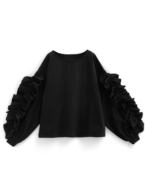フリルスリーブトップス