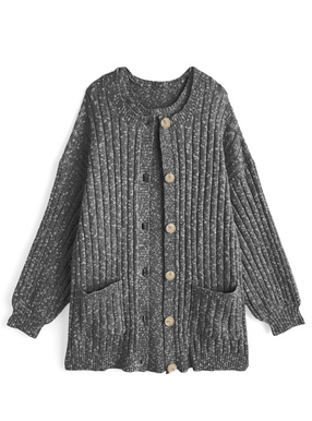 ニットカーディガン×ノースリーブミニワンピースセットアップ