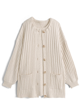 ニットカーディガン×ノースリーブミニワンピースセットアップ