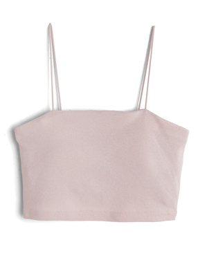 カップ付きショート丈キャミソール