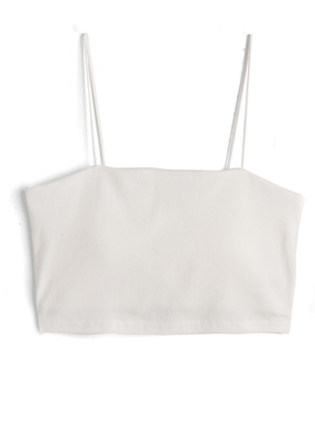 カップ付きショート丈キャミソール