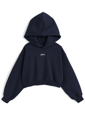 ロゴ刺繍パーカー