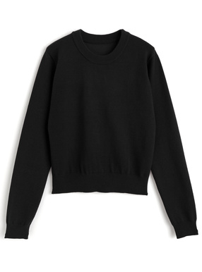 クルーネックニットトップス