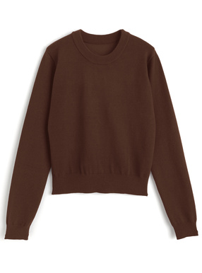 クルーネックニットトップス