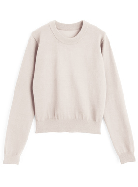 クルーネックニットトップス