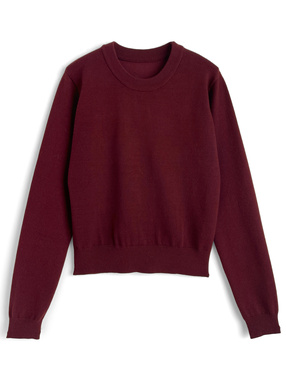 クルーネックニットトップス