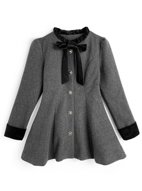 リボンフレアミニコート