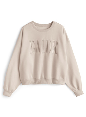 ロゴ刺繍スウェットトップス