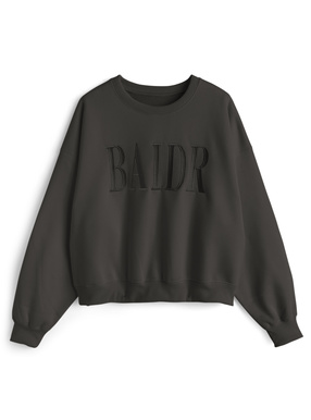 ロゴ刺繍スウェットトップス