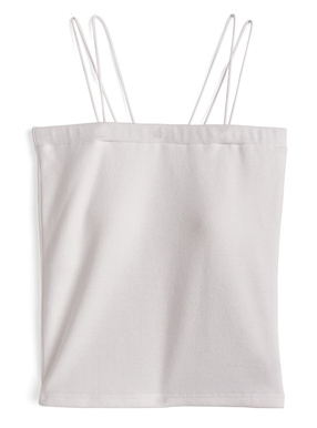 カップ付きダブルストラップキャミソール